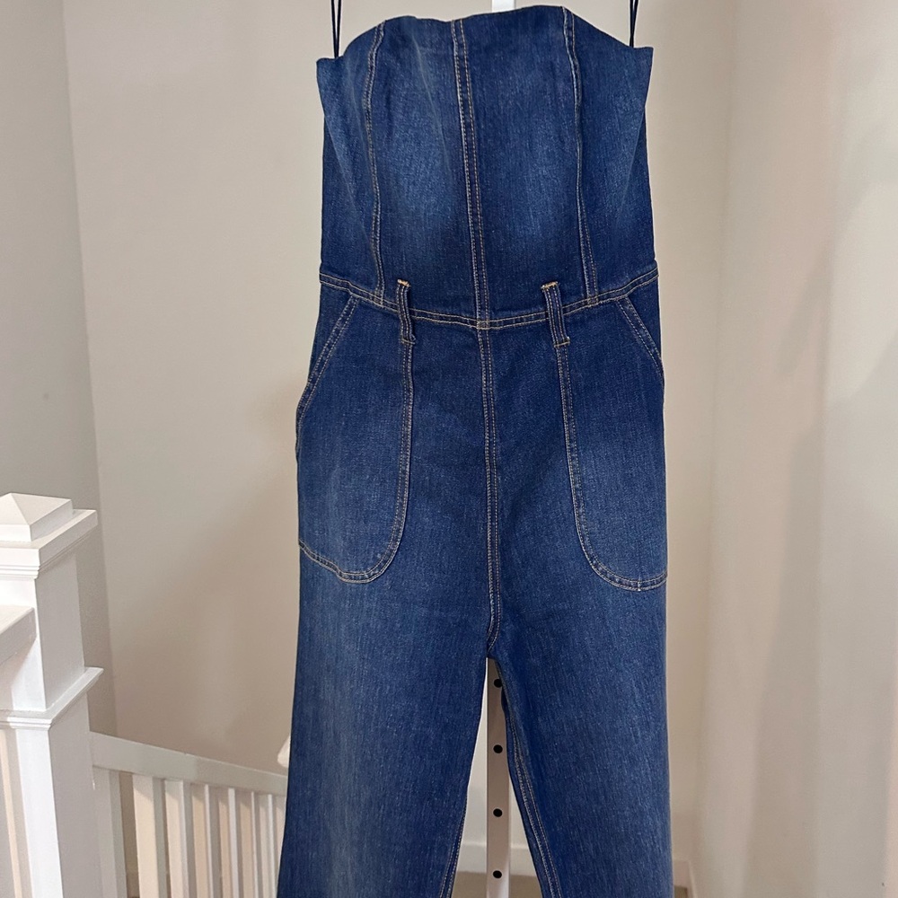 Alice + Olivia Blue Denim Jumpsuit - Picture 6 of 13